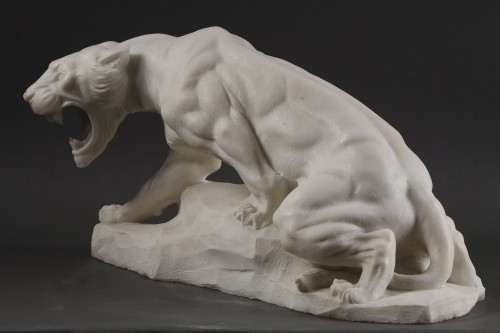 Prowling Tiger - Guglielmo Pugi (1850 - 1915) - 