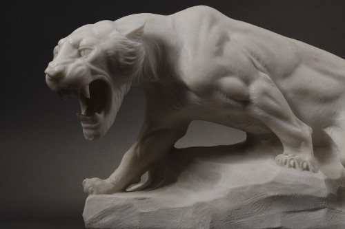 20th century - Prowling Tiger - Guglielmo Pugi (1850 - 1915)