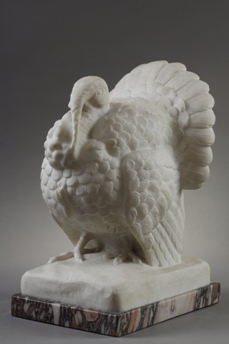 Turkey  - Bernard Van HumBeeck (1888- 1965) - Sculpture Style Art nouveau