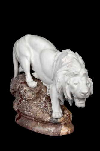 Lion - Prosper Lecourtier (1851 - 1924) - Sculpture Style 
