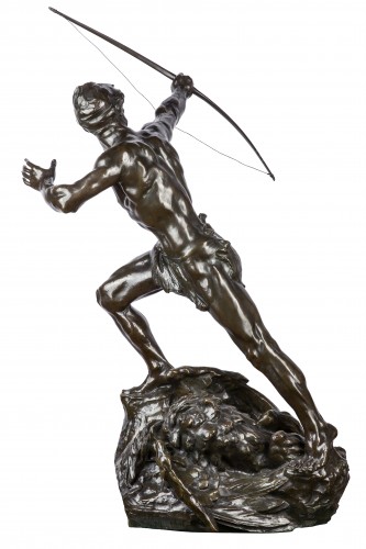 Le Chasseur d'Aigle - Jef Lambeaux (1852 - 1908) - Sculpture Style 