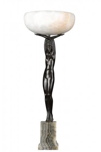 Lamp Art Déco de Pierre Le Faguays (1892-1962)