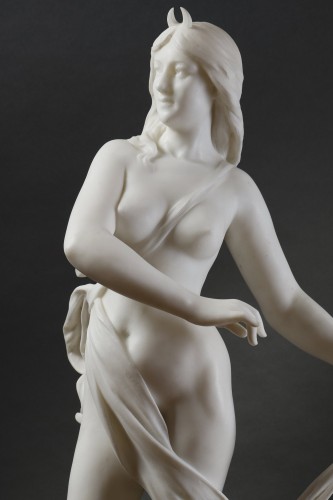 Sculpture Sculpture en Marbre - Diane de Henri Godet (1863 - 1937)
