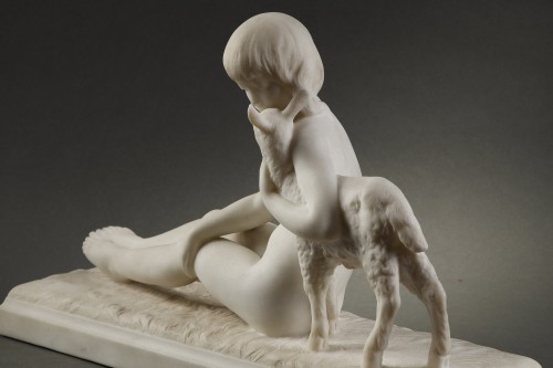 Enfant et Agneau - Albert Patrisse (1892-1964) - Artimo