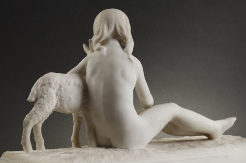 XXe siècle - Enfant et Agneau - Albert Patrisse (1892-1964)