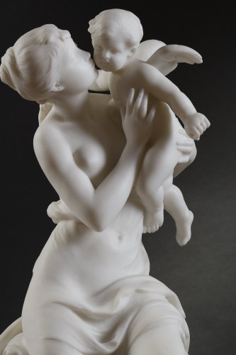 Vénus & Cupidon de Mathurin Moreau (1822-1912) - Sculpture Style 