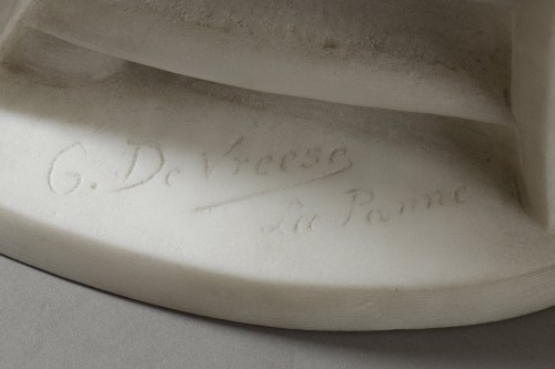 XIXe siècle - La Dentellière par Godefroid Vreese (1861-1941)