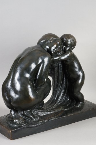 XXe siècle - Pierre Traverse (1892-1979) - La Femme et l’Enfant