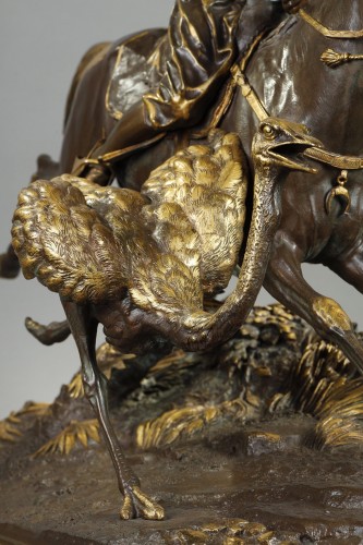 Antiquités - Le Chasseur d'Autruche, d'Alfred Dubucand, ca. 1876