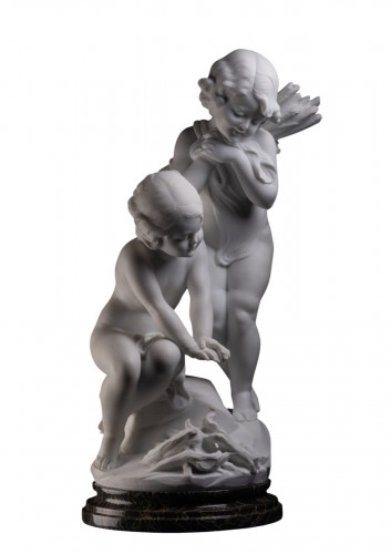 Enfants se réchauffant près du feu, de Cesare Viviani