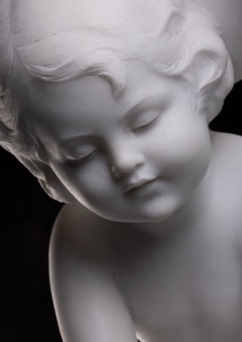 Enfants se réchauffant près du feu, de Cesare Viviani - 