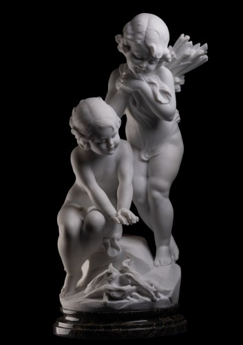 Antiquités - Enfants se réchauffant près du feu, de Cesare Viviani