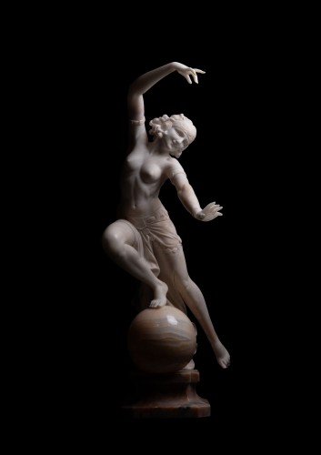 Lampe Figurative Art Deco de POZZI - Art Déco