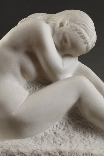 Nu assis de Jos De Decker (1912-2000) - Sculpture Style Années 50-60