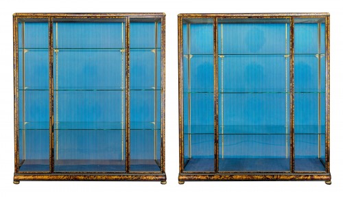 Pair de vitrines Art Déco en écaille de tortue - Frans Franck (1872 - 1932)