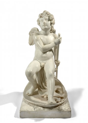 Sculpture Sculpture en Marbre - Le Génie de la Marine - Jean Debay (1802-1862)