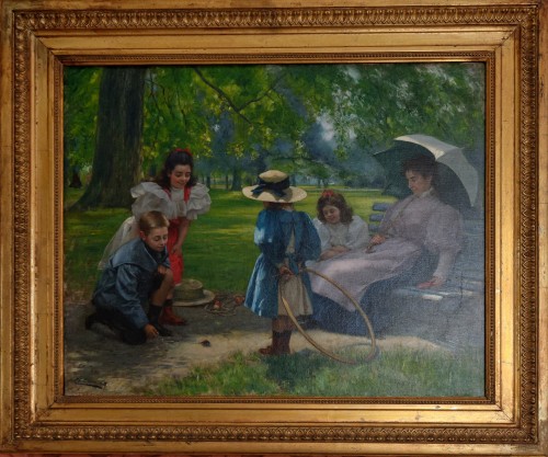 Sunday afternoon in summer - Charles Boom (1858 - 1939) 