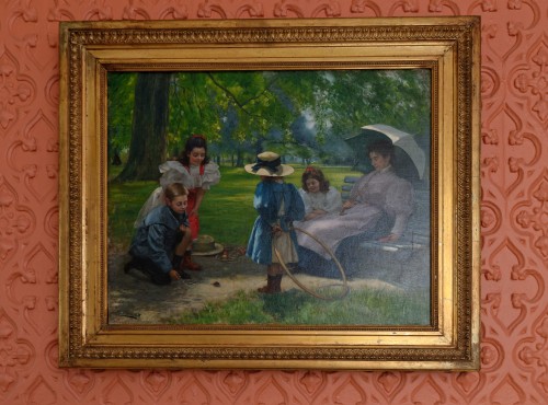 Sunday afternoon in summer - Charles Boom (1858 - 1939)  - Paintings & Drawings Style 