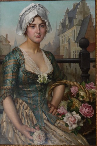 La vendeuse de fleurs - Willem Geets (1838 - 1919)