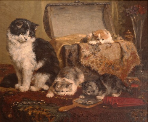 Mère et enfants - Charles Van Den Eycken (1859 - 1923)
