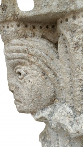 Sculpture  - Stone capital, 11th-12th century