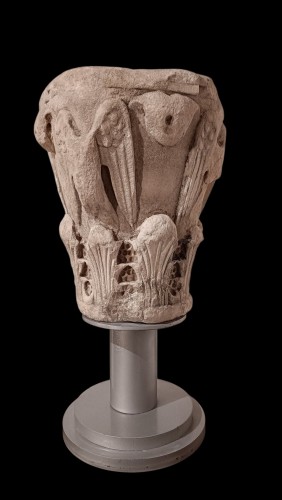 Sculpture Sculpture en Marbre - Paire de chapiteaux en marbre, Italie XIIe - XIIIe siècle
