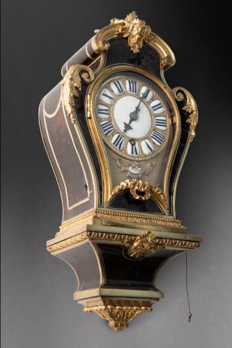 Small brown tortoiseshell alcove cartel signed Thuret, Paris circa 1710 - Horology Style Louis XIV