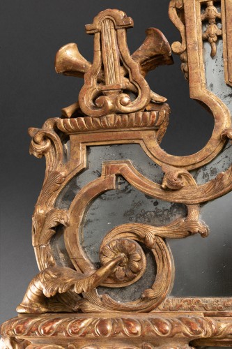 Antiquités - Gilded wood mirror, Paris Regency period circa 1720