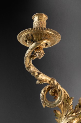 Pair of sconces attributable to the workshop of A.-C. Boulle, Paris around  - 