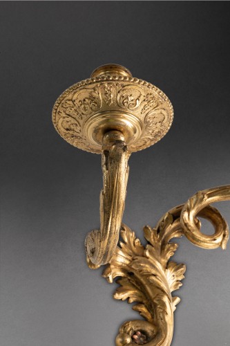 18th century - Pair of sconces attributable to the workshop of A.-C. Boulle, Paris around 