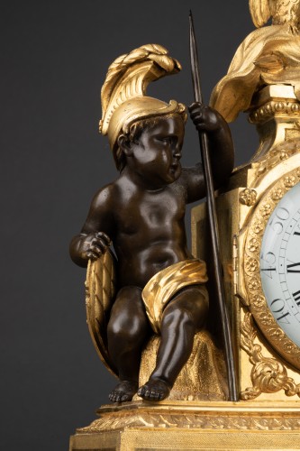 L’amour triomphant de la guerre par François Vion, époque Louis XV - Horlogerie Style Louis XVI