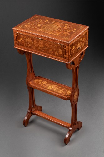 Antiquités - Table à ouvrage estampillée « Cosson », Paris époque Louis XVI