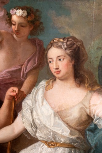 XVIIIe siècle - Louis XIV et Mme de La Vallière, Paris début du 18e siècle