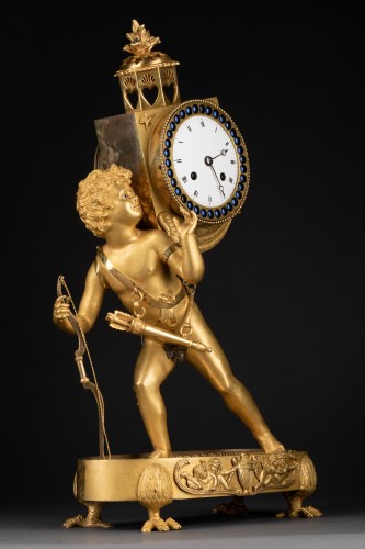 Magic lantern clock, Paris Empire period - 