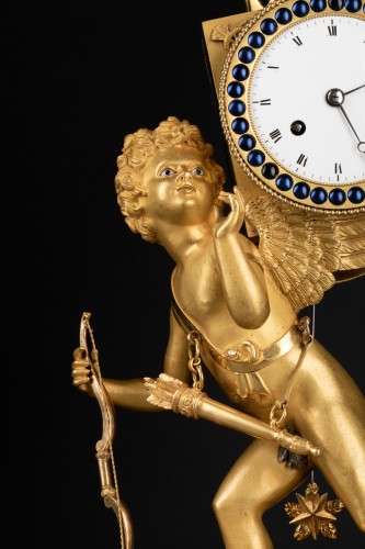 19th century - Magic lantern clock, Paris Empire period