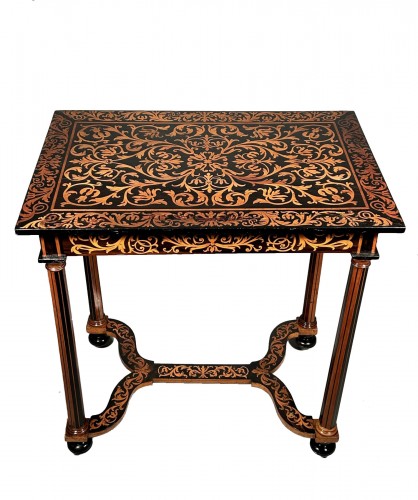 Louis XV style desk with 3 drawers with marquetry  Antique reproduction  furniture, French antiques, Furniture styles