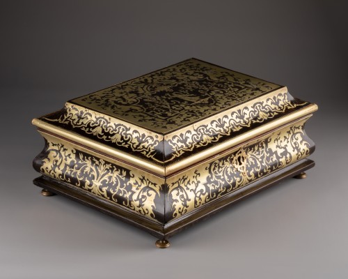 XVIIe siècle - Coffret en marqueterie Boulle, Paris époque Louis XIV