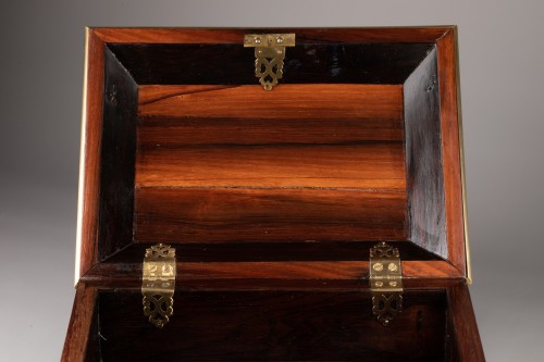 Antiquités - Boulle marquetry box, Paris Louis XIV period