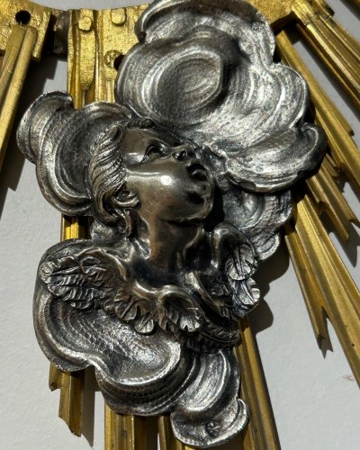 Cadre en bronze doré et argent, Rome vers 1730 - Objet de décoration Style Louis XV