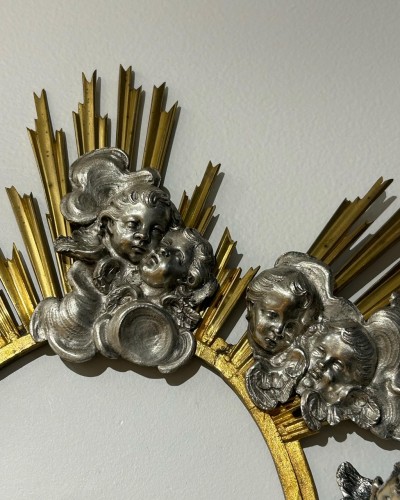 Gilt bronze and silver frame, Rome around 1730 - 