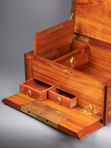 Antiquités - Rosewood carriage case, Paris, Louis XV period, circa 1760