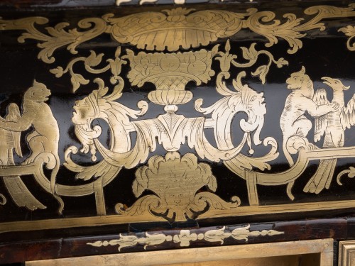 Encrier en marqueterie Boulle, Paris fin de l’époque Louis XIV - Objet de décoration Style Louis XIV