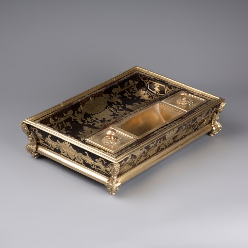 Inkwell in Boulle marquetry, Paris late Louis XIV period - Louis XIV