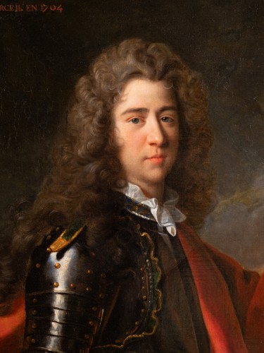 Portrait of Jacques le Ménestrel by Joseph Vivien circa 1702 - Paintings & Drawings Style Louis XIV