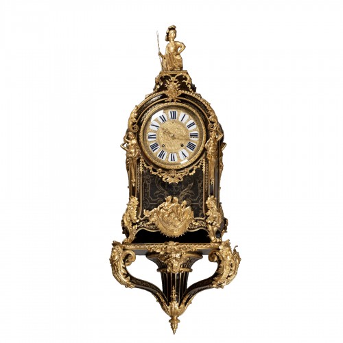 Bracket clock in marquetry attributed to A.-C. Boulle circa 1715