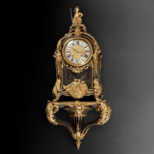 Bracket clock in marquetry attributed to A.-C. Boulle circa 1715 - Horology Style Louis XIV