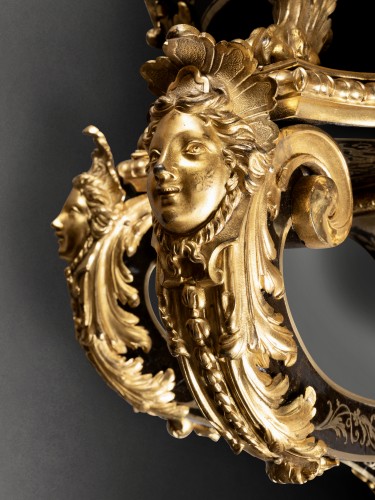 Bracket clock in marquetry attributed to A.-C. Boulle circa 1715 - 