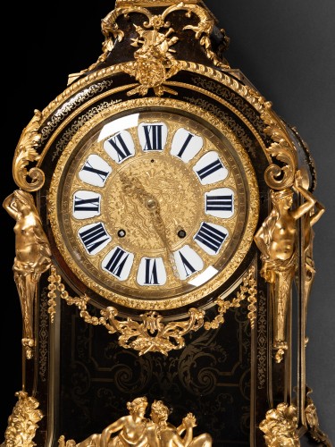 Louis XIV - Bracket clock in marquetry attributed to A.-C. Boulle circa 1715