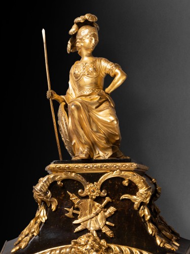 Antiquités - Bracket clock in marquetry attributed to A.-C. Boulle circa 1715
