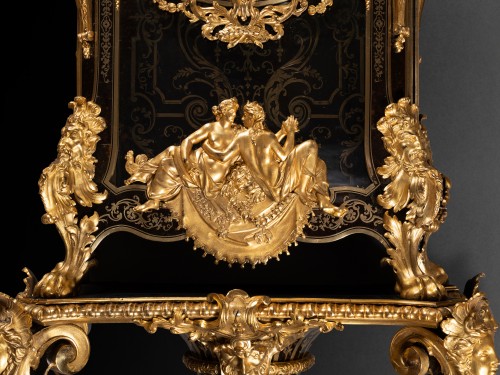 Antiquités - Bracket clock in marquetry attributed to A.-C. Boulle circa 1715